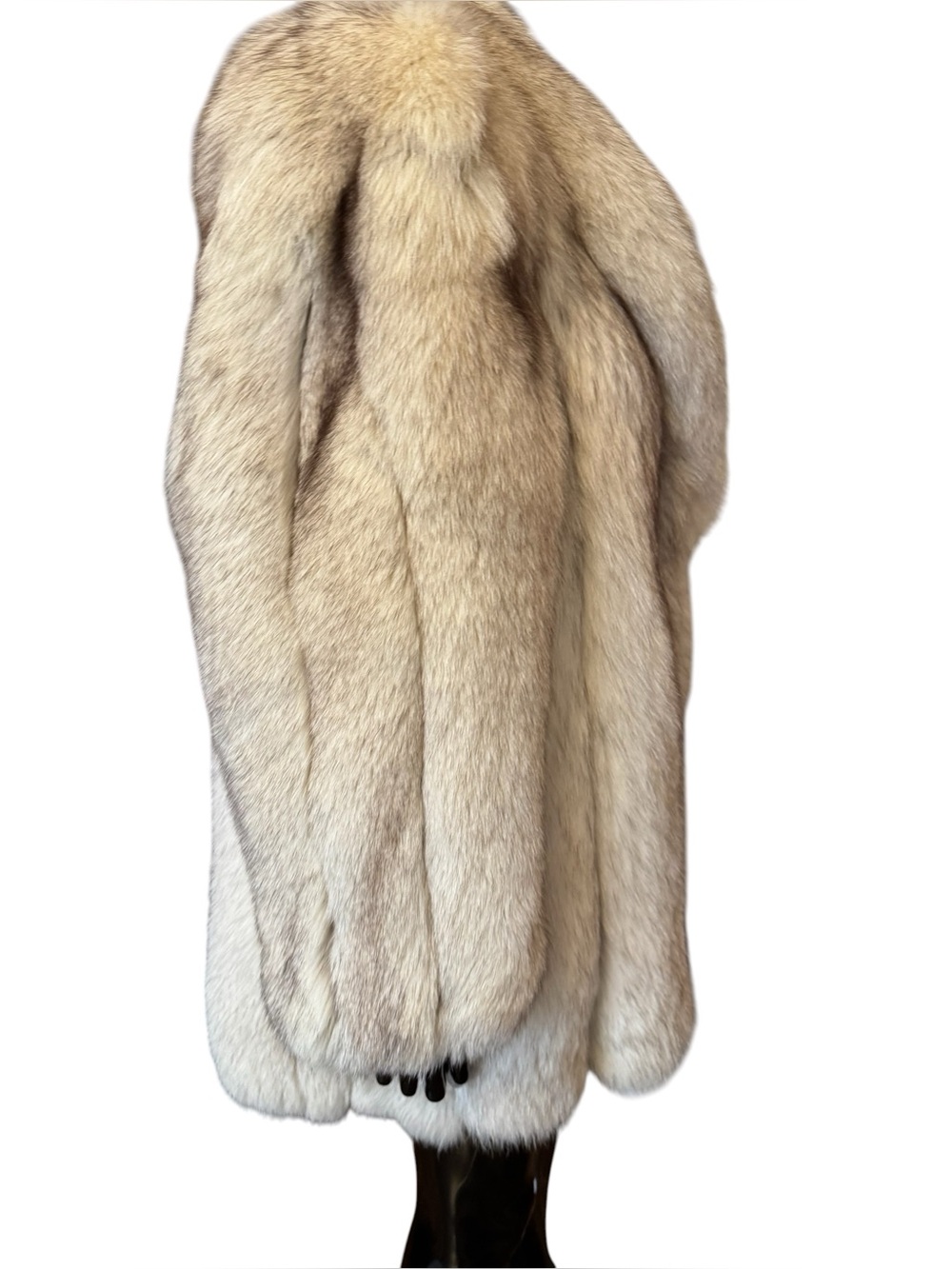 Luxurious M.Jacques blue fox fur coat jacket - Picture 3 of 16